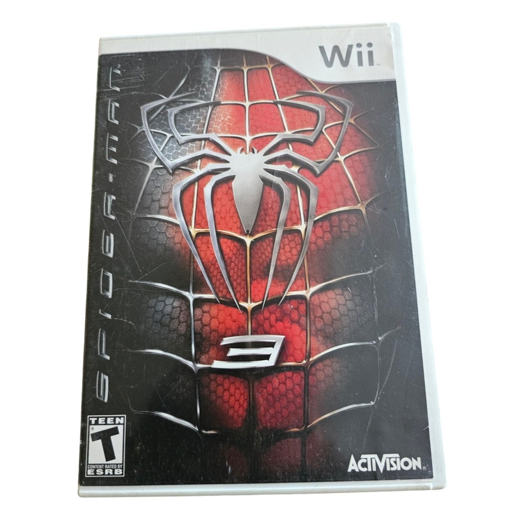 Spider-Man 3 Nintendo Wii Activision 2007 Marvel Action Game RVL-P-RS3E NTSC